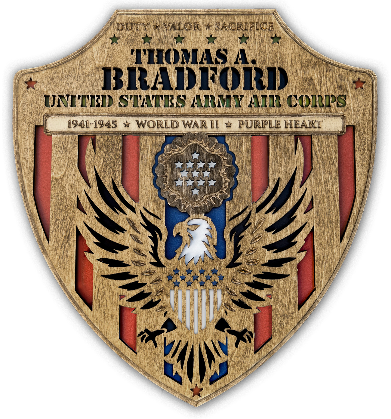 Military Tribute Warrior Shield Military Tribute Warrior Shield